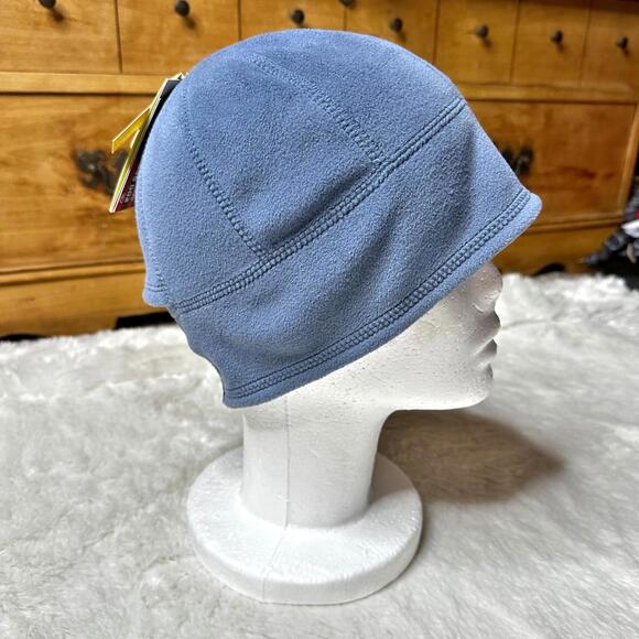 NWT All In Motion Women's Blue Fleece Beanie with Ponytail Opening - Picture 3 of 8